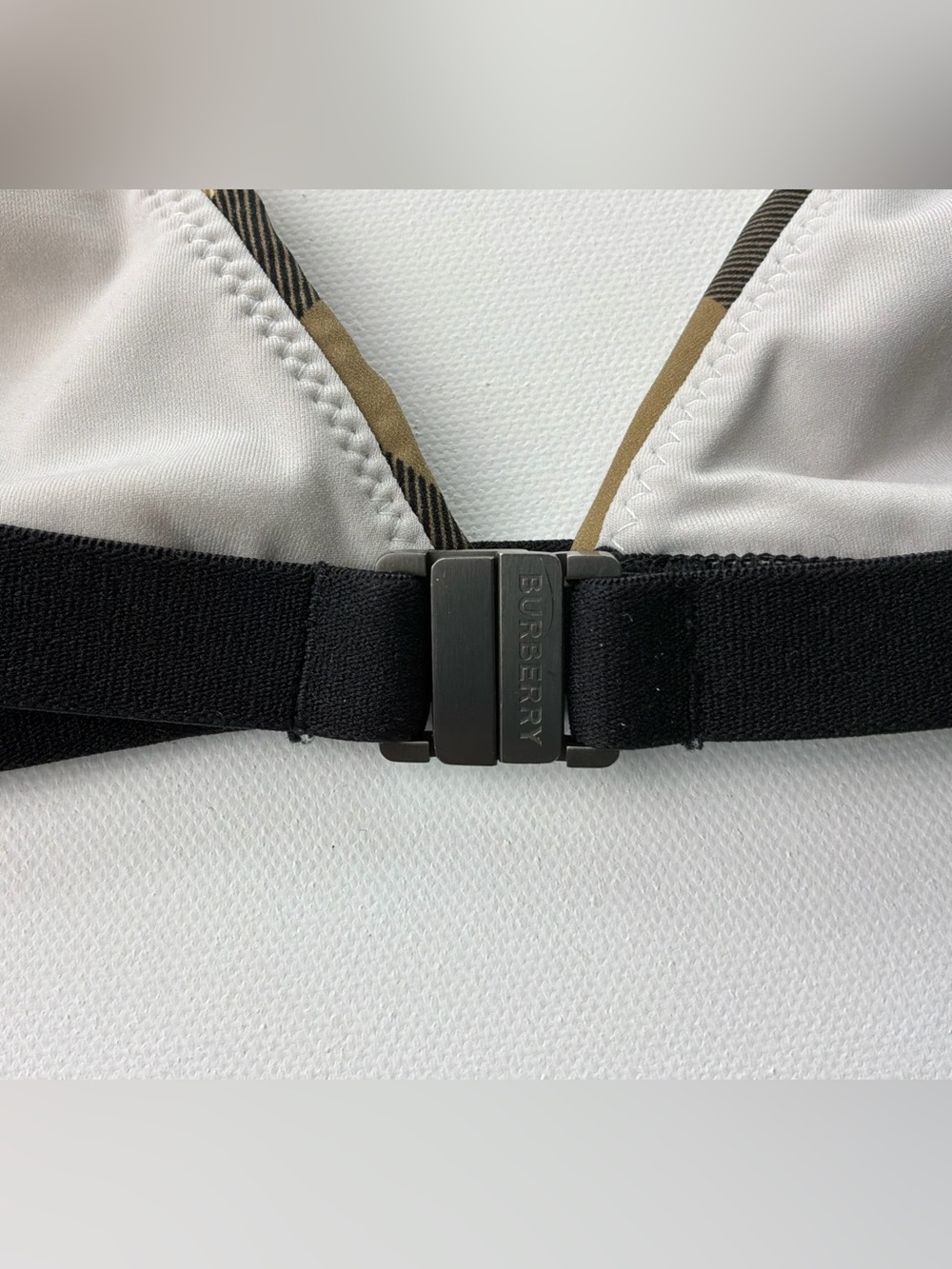 Burberry Check Triangle bikini top AUTHENTIC Medium - Picture 6 of 6